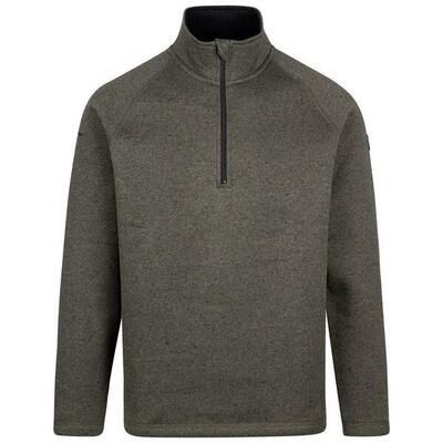 Heren corsham marl half zip fleece top (grijs)
