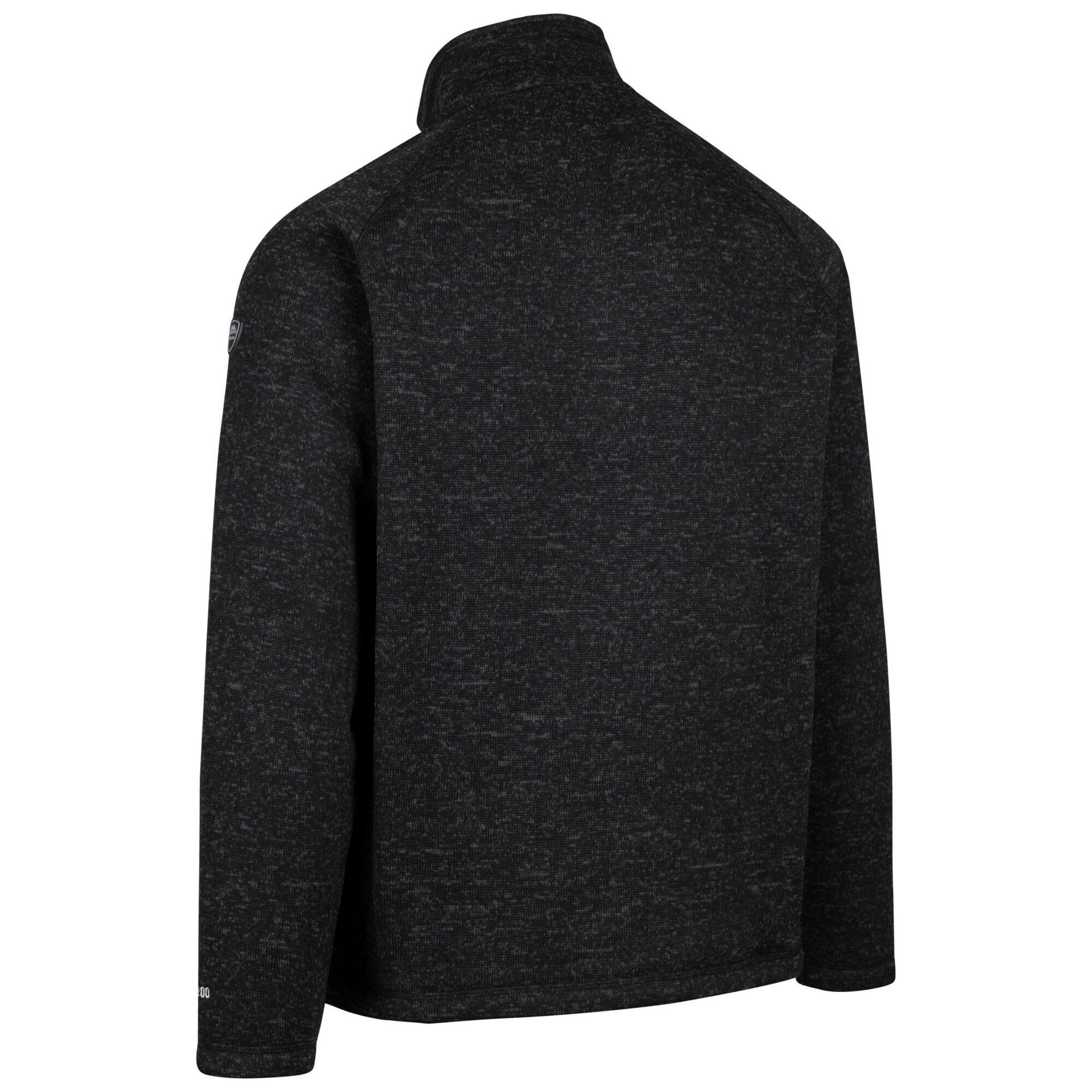 Felpa In Pile Mezza Cerniera Uomo Trespass Corsham Nero 2/5