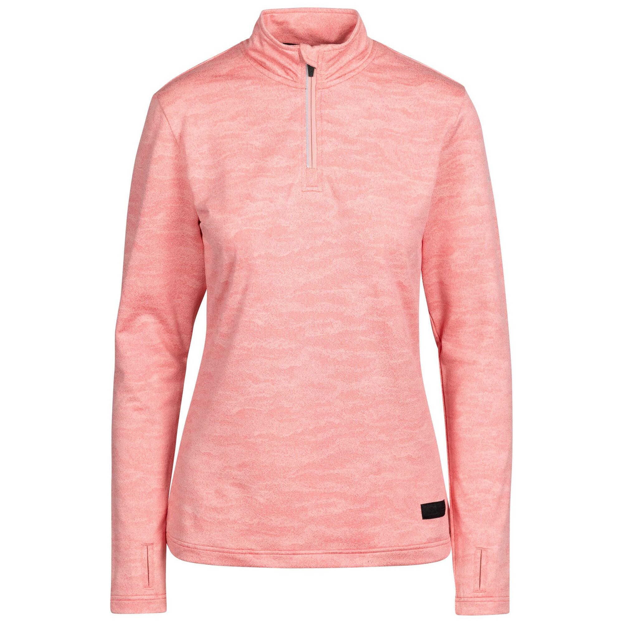 TRESPASS Jersey Livia TP75 de Manga Larga Activo para Mujer Concha Rosa
