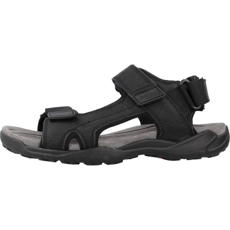 Sandalias Hombre Geox U Terreno + Grip A Negro