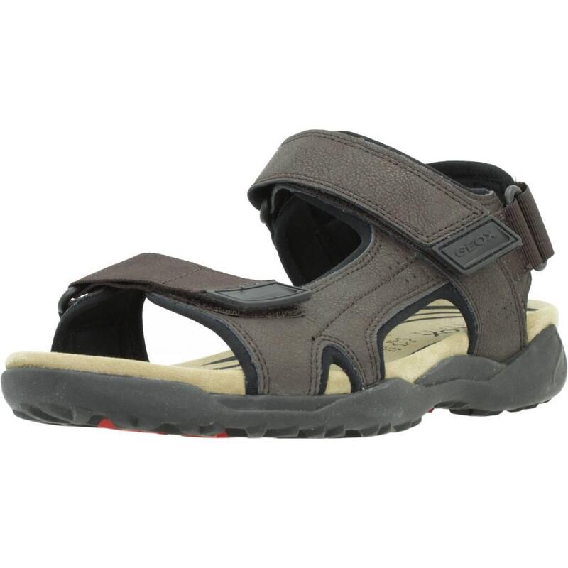 Sandalias Hombre Geox U Terreno + Grip A Marron