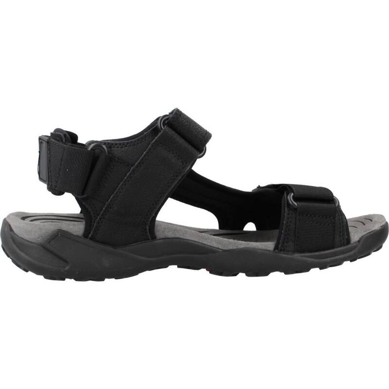 Sandalias Hombre Geox U Terreno + Grip A Negro