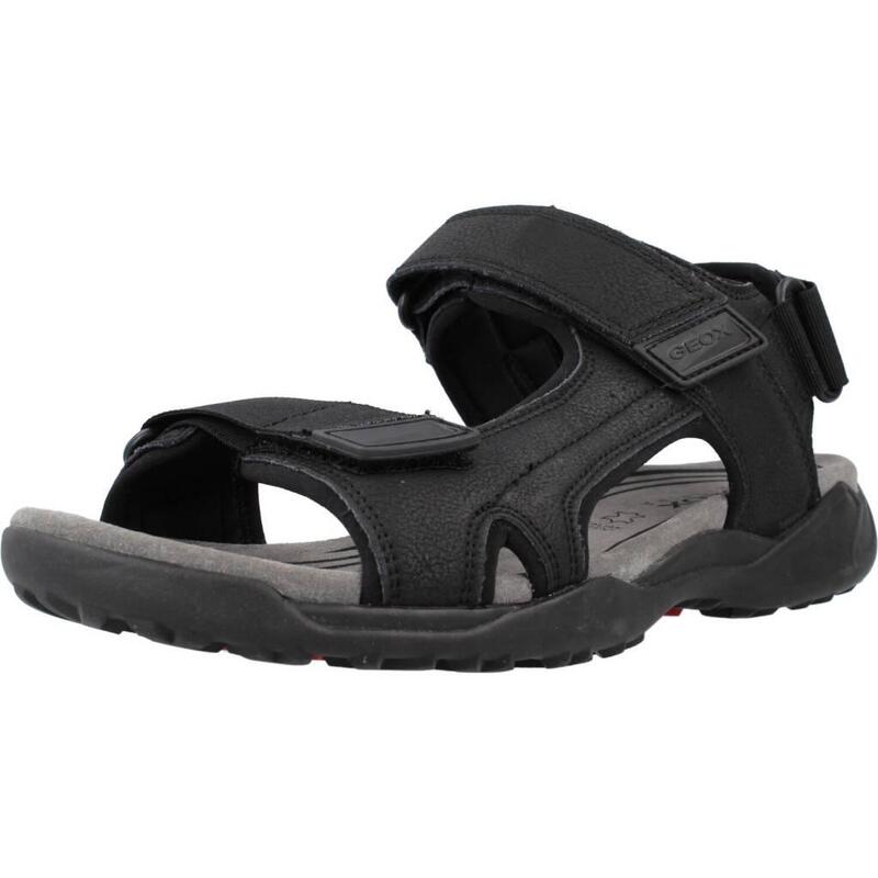 Sandalias Hombre Geox U Terreno + Grip A Negro