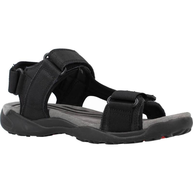 Sandalias Hombre Geox U Terreno + Grip A Negro