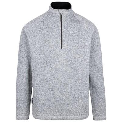 Heren corsham marl half zip fleece top (grijs)