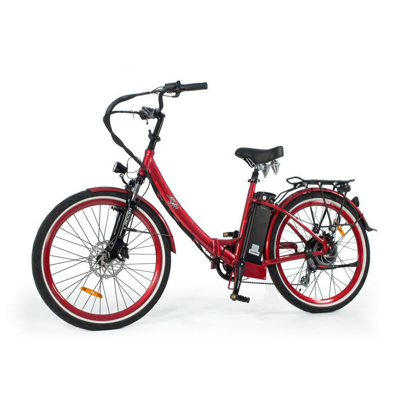 Bicicleta Eléctrica Urbana Plegable - Rodars Cuore Rojo