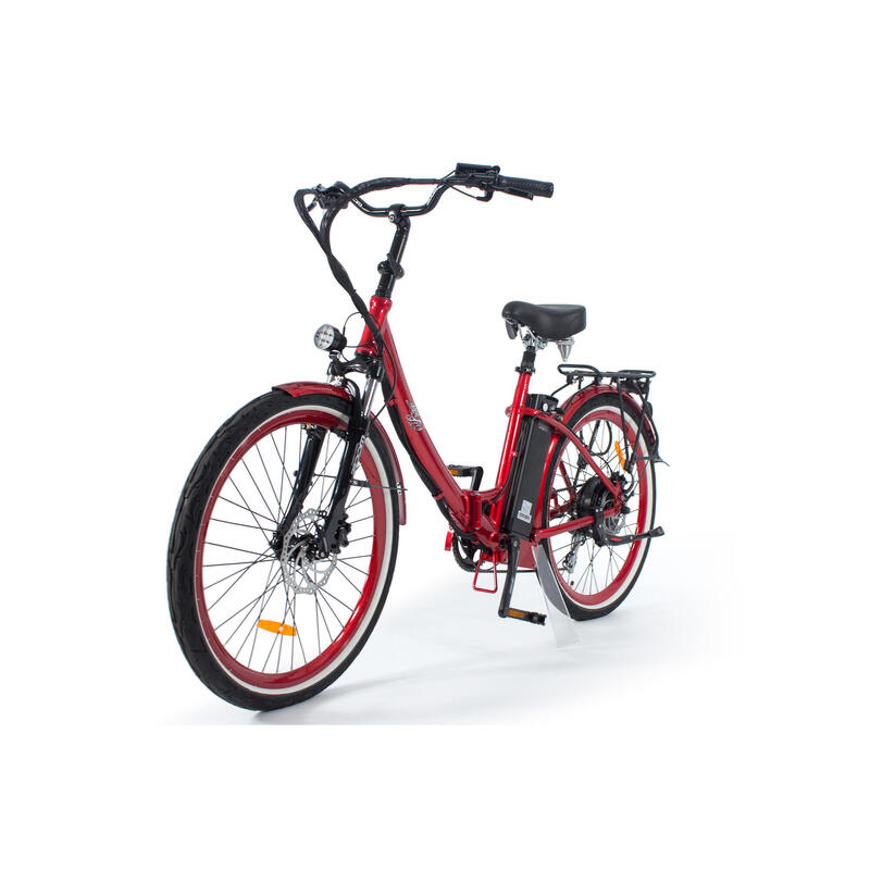 Bicicleta Eléctrica Urbana Plegable - Rodars Cuore Rojo