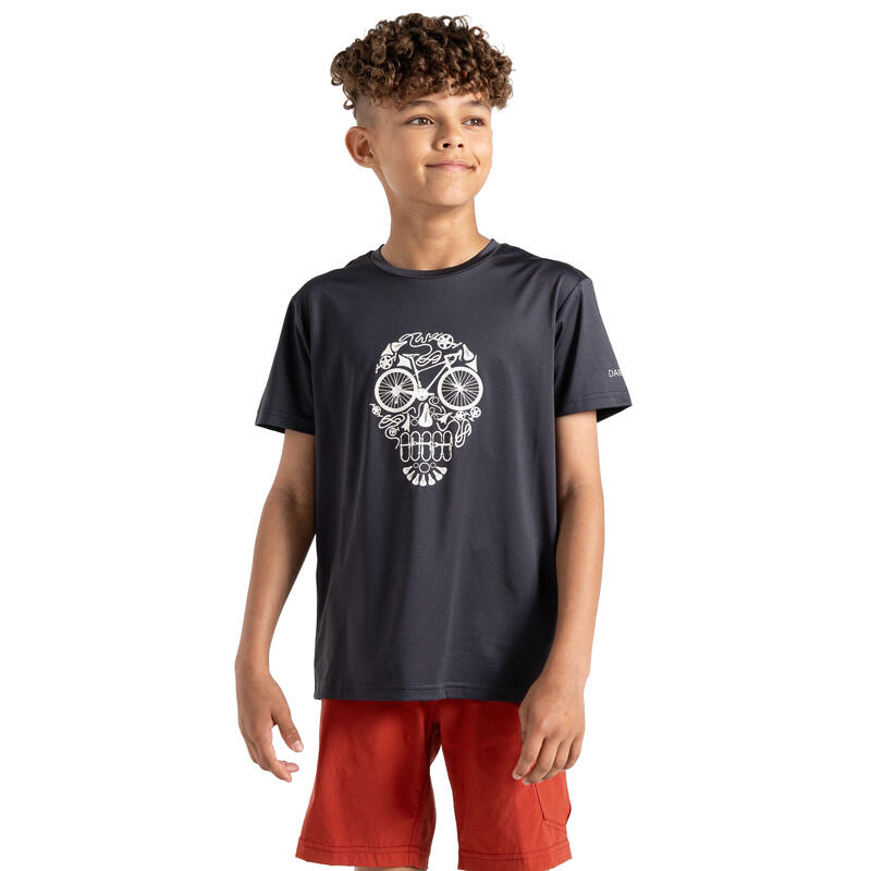 Kinderen/Kinderen Amuse II Schedel Tshirt (Ebbenhoutgrijs)