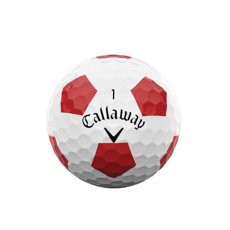 Caixa de 12 bolas de golfe Chrome Soft Truvis Callaway