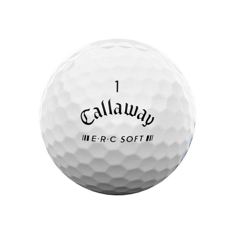 Packung mit 12 Golfbällen Callaway ERC Soft Triple Track