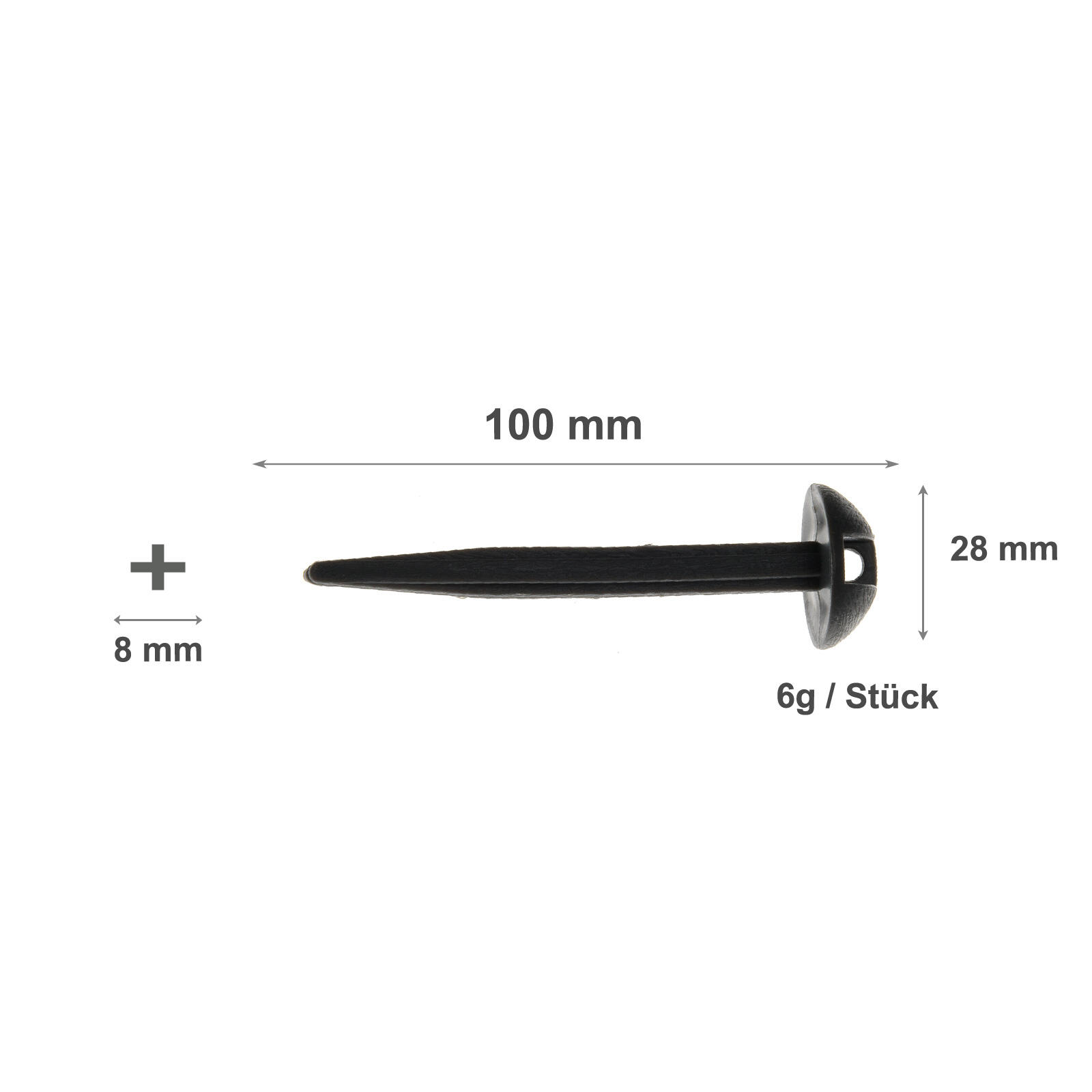 Zelt-Heringe Kunststoff Downey 10 cm [12 Stück] 2/7