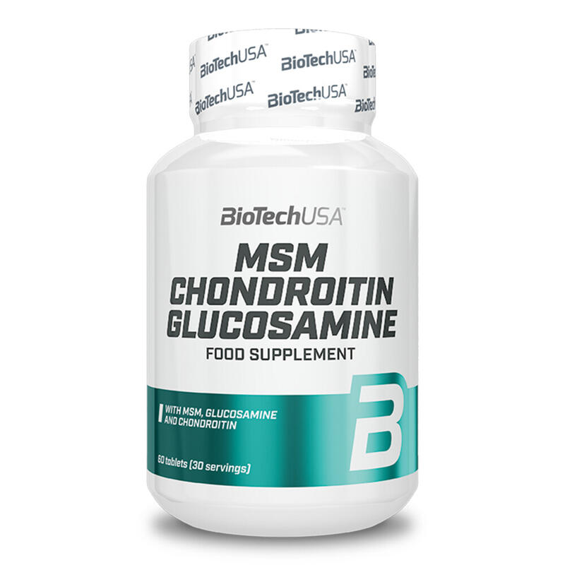 MSM Condroitina Glucosamina - 60 Tabletas de Biotech USA