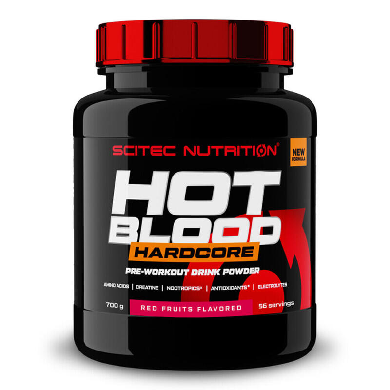 Pre-entreno Hot Blood Hardcore 700 Gr Frutas - Scitec Nutrition