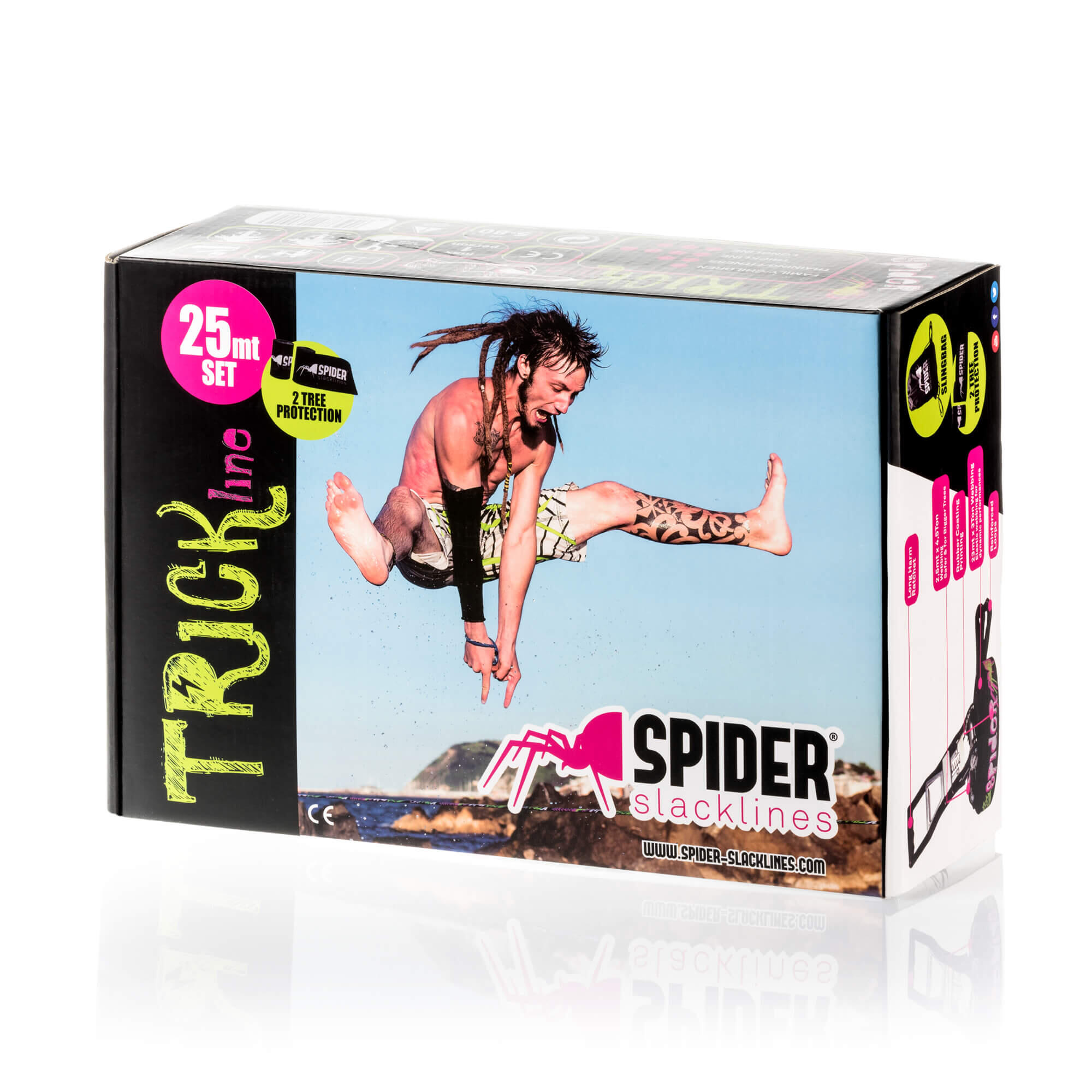 Trick Line Slackline 25m - Set per Salti e Camminata 2/7