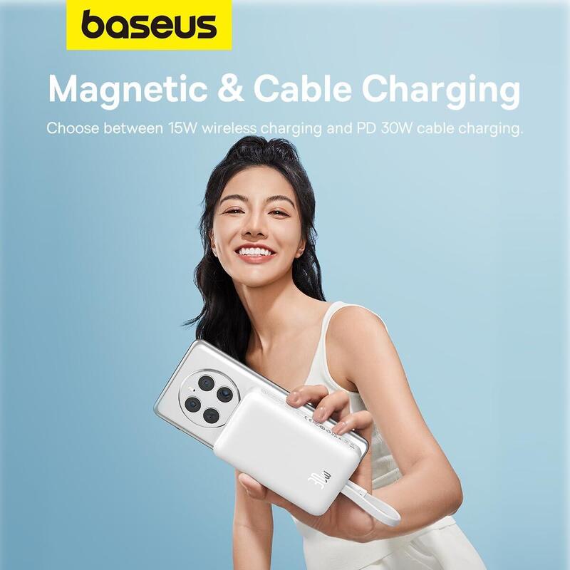 Powerbank magnetică Baseus 10000mAh 30W cu cablu USB-C