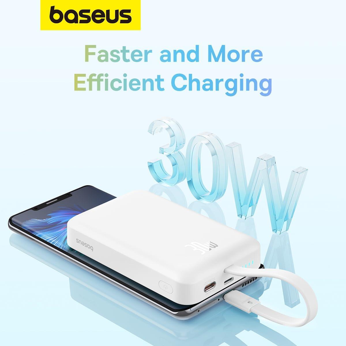 Baseus Power Bank Magnetico 10000mAh 30W con Cavo USB-C Integrato 6/7