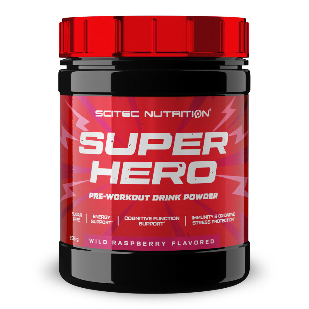 Pre-workout - Superheld (285g) - Framboos 1/2