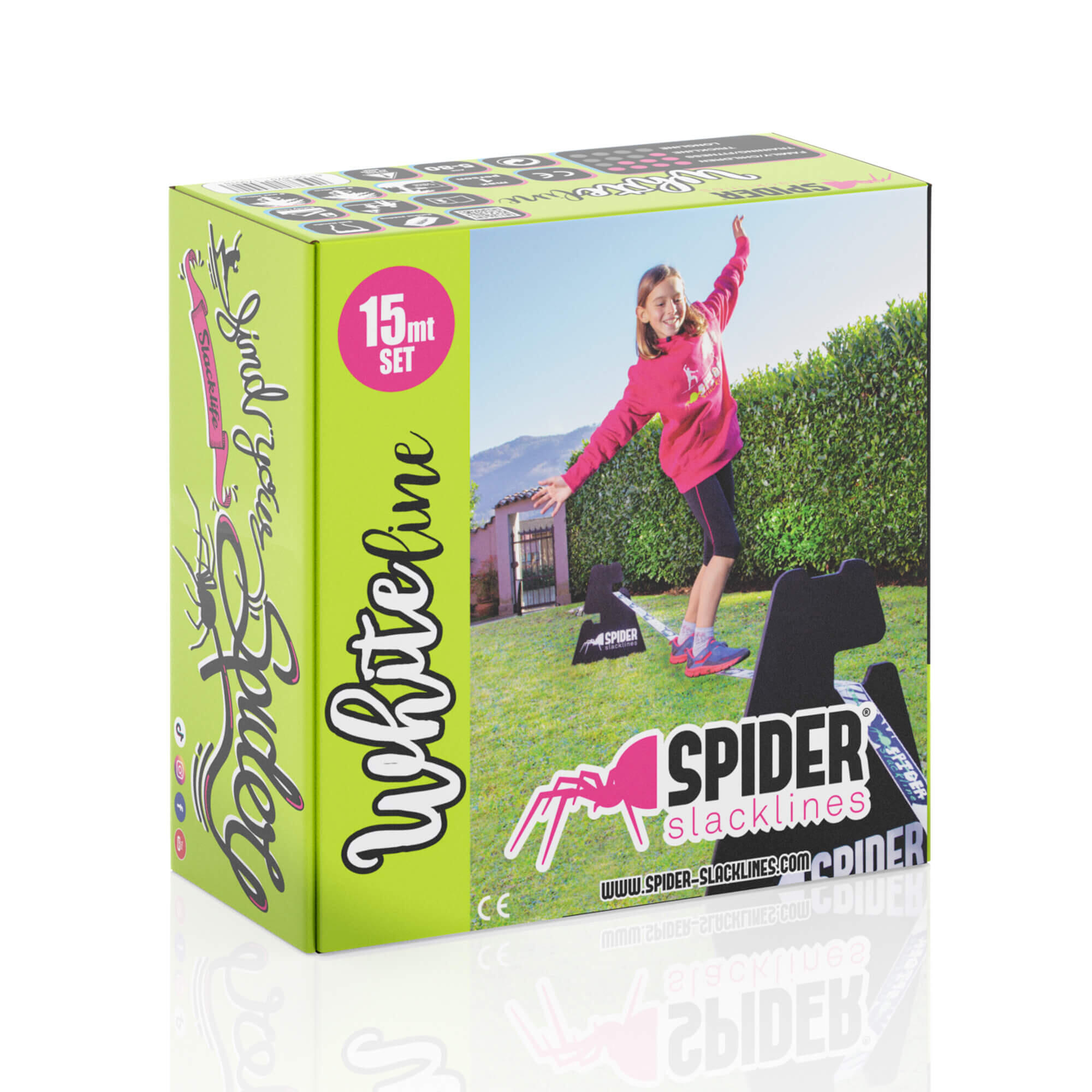 Kit Slackline 15m per Principianti - White Line Completo 2/7