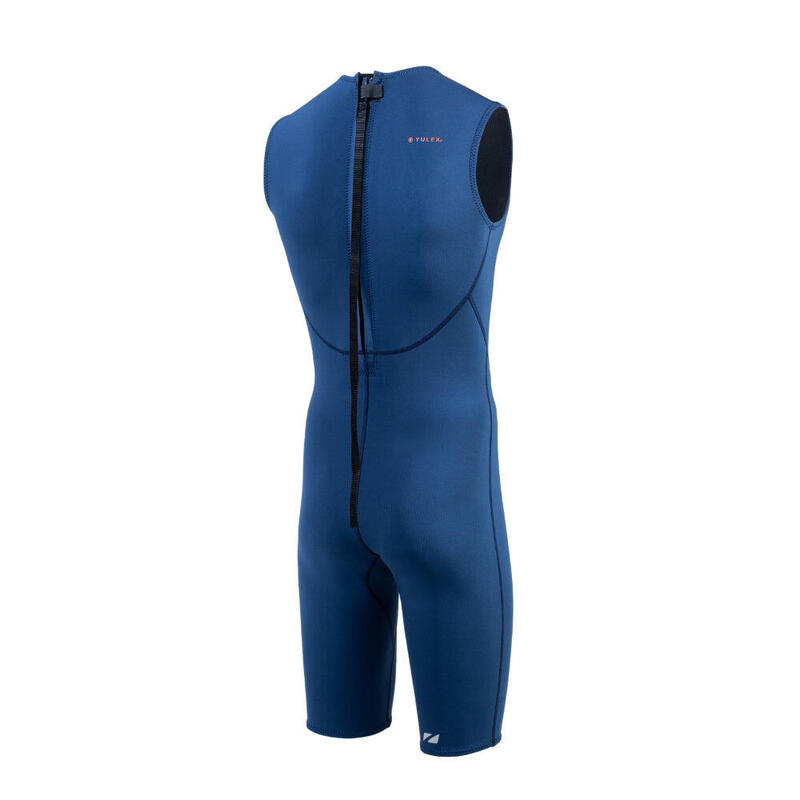 Costum de înot bărbați ZONE3 Yulex Kneeskin 1,5 mm bleumarin/argintiu