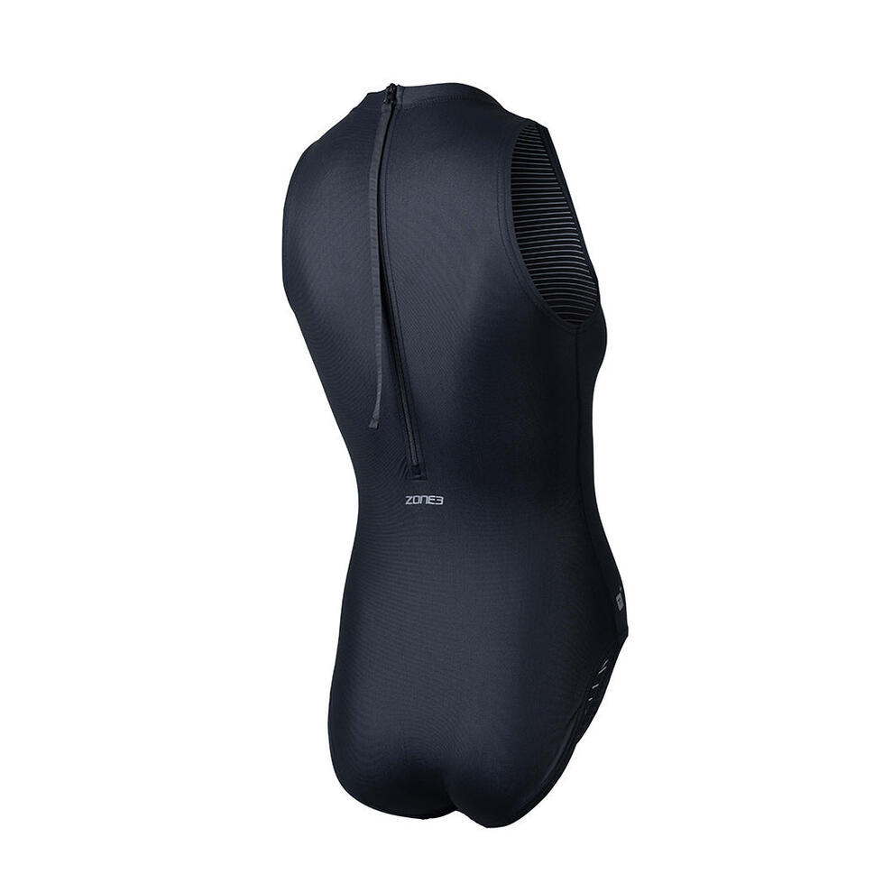Strój pływacki jednoczęściowy damski ZONE3 OWS Ti+ Thermal High Neck