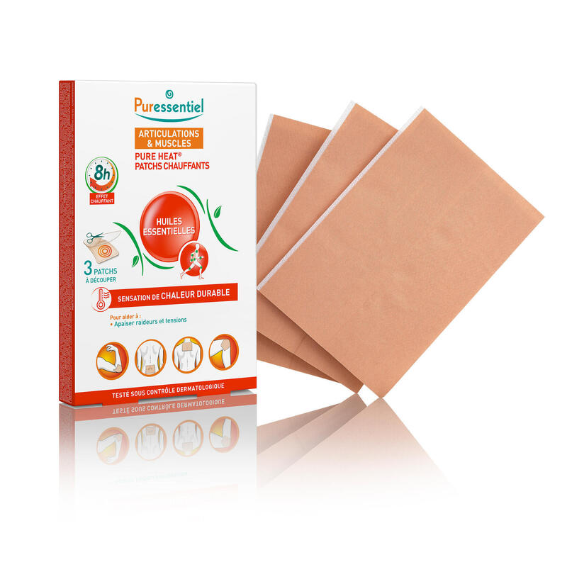 Patchs Pure Heat | Sensation de Chaleur | Apaisant & Décontractant | 3 patchs