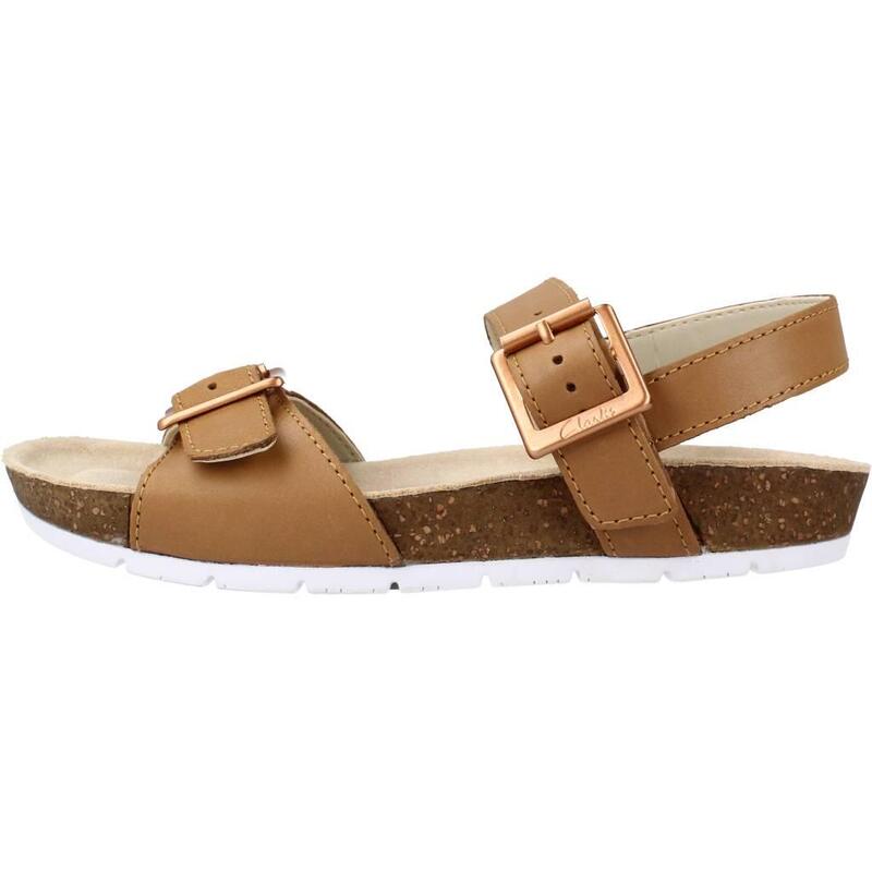 Sandalias Niña Clarks River Sand K Marron Claro