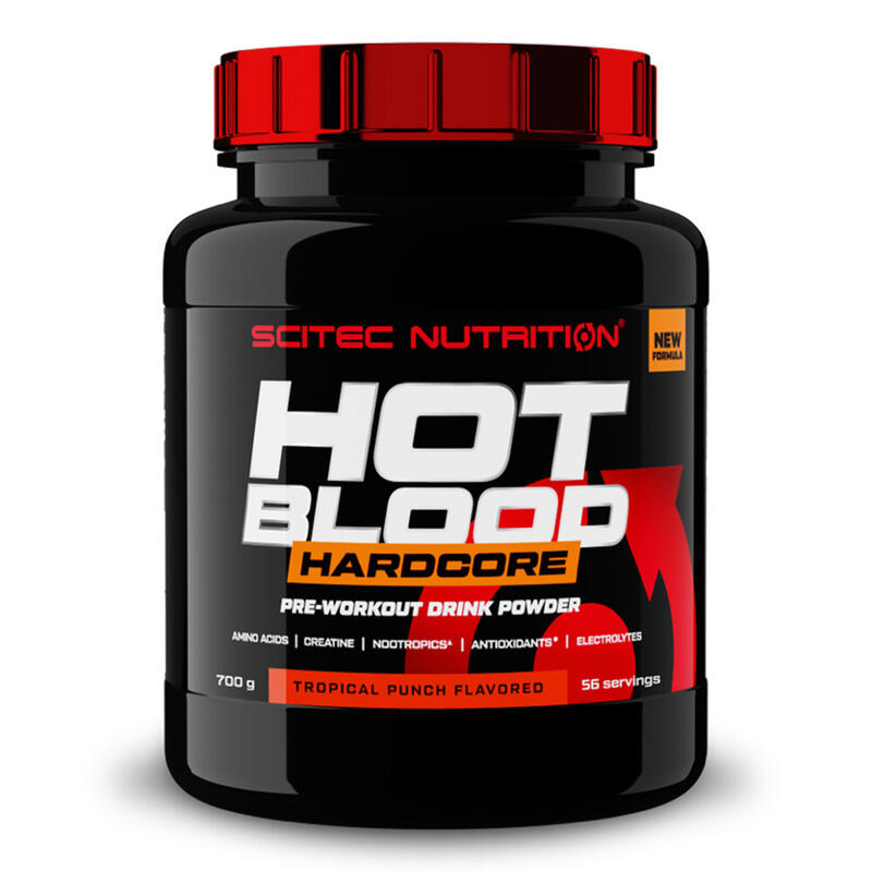 Pre-entreno Hot Blood Hardcore 700 Gr Tropical - Scitec Nutrition