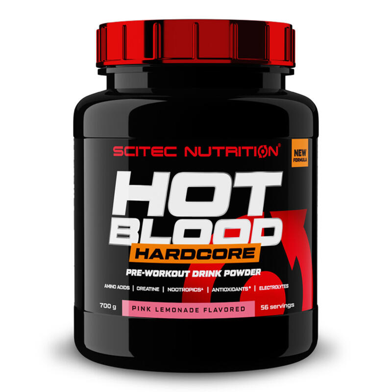 Pre-entreno Hot Blood Hardcore 700 Gr Limonada rosa - Scitec Nutrition