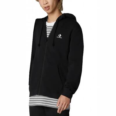Ritshoodie go-to embroidered star chevron zwart - 10024511-a01