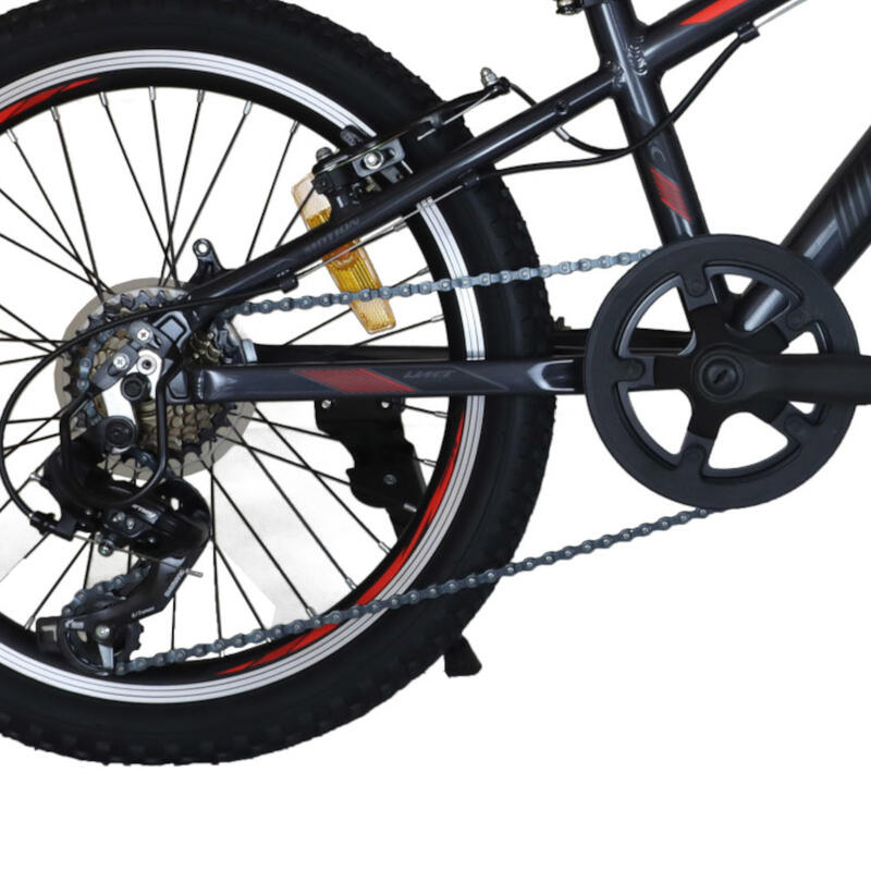 Bicicleta Infantil Aluminio 20” Umit 4Motion Para niños de 5 a 8 años Color Negr