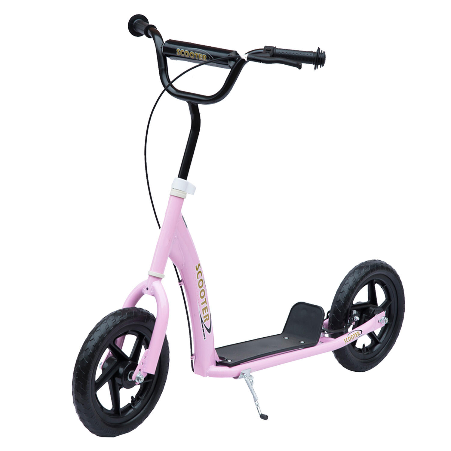 Trotinete para crianças 120x52x88cm rosa homcom