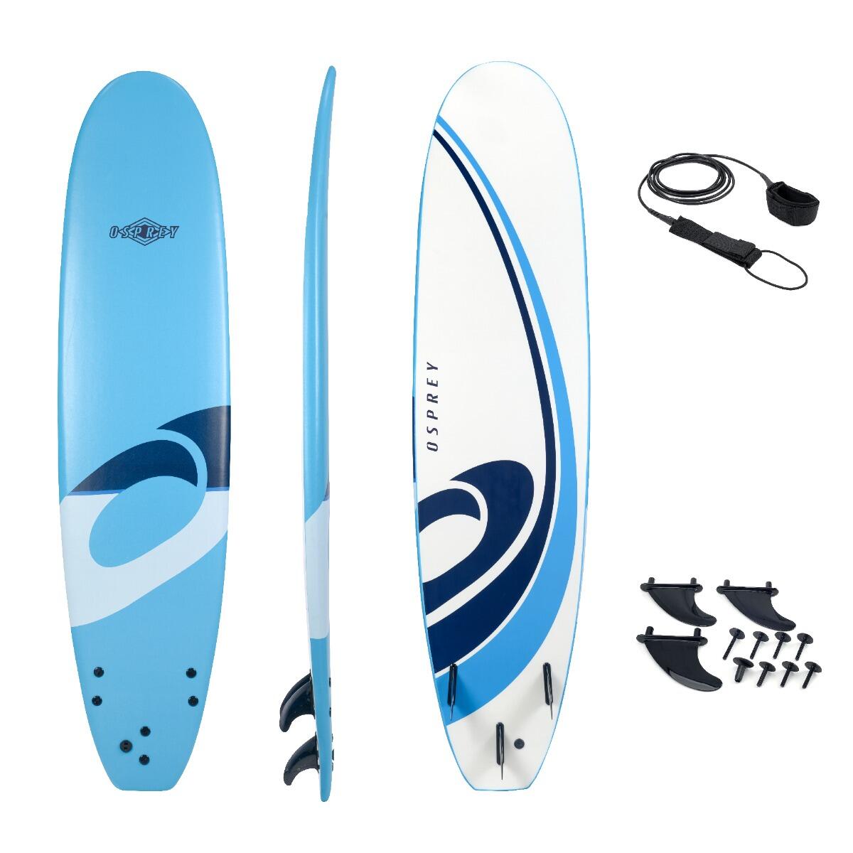 XPE Foam Surfboard with Leash and Fins 2/6