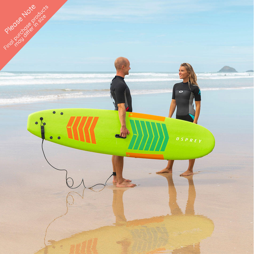 XPE Foam Surfboard with Leash and Fins 3/4