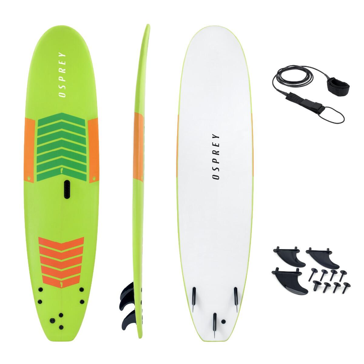 XPE Foam Surfboard with Leash and Fins 2/4