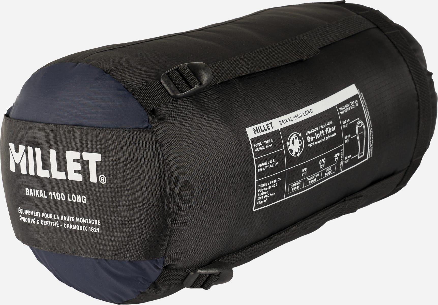 Sac de couchage Randonnée - Trekking unisexe BAIKAL 1100 LONG 3/4