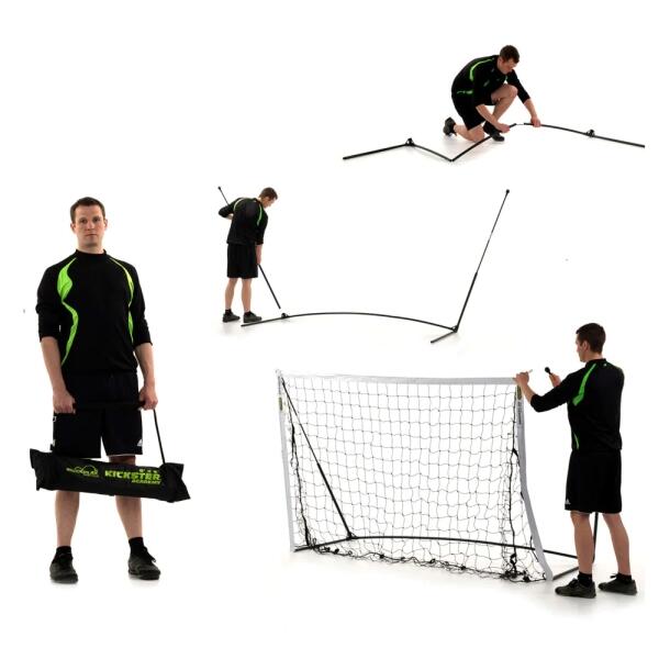 Bramka do piłki nożnej Quickplay Kickster Academy 8x5' 240x150 cm składana
