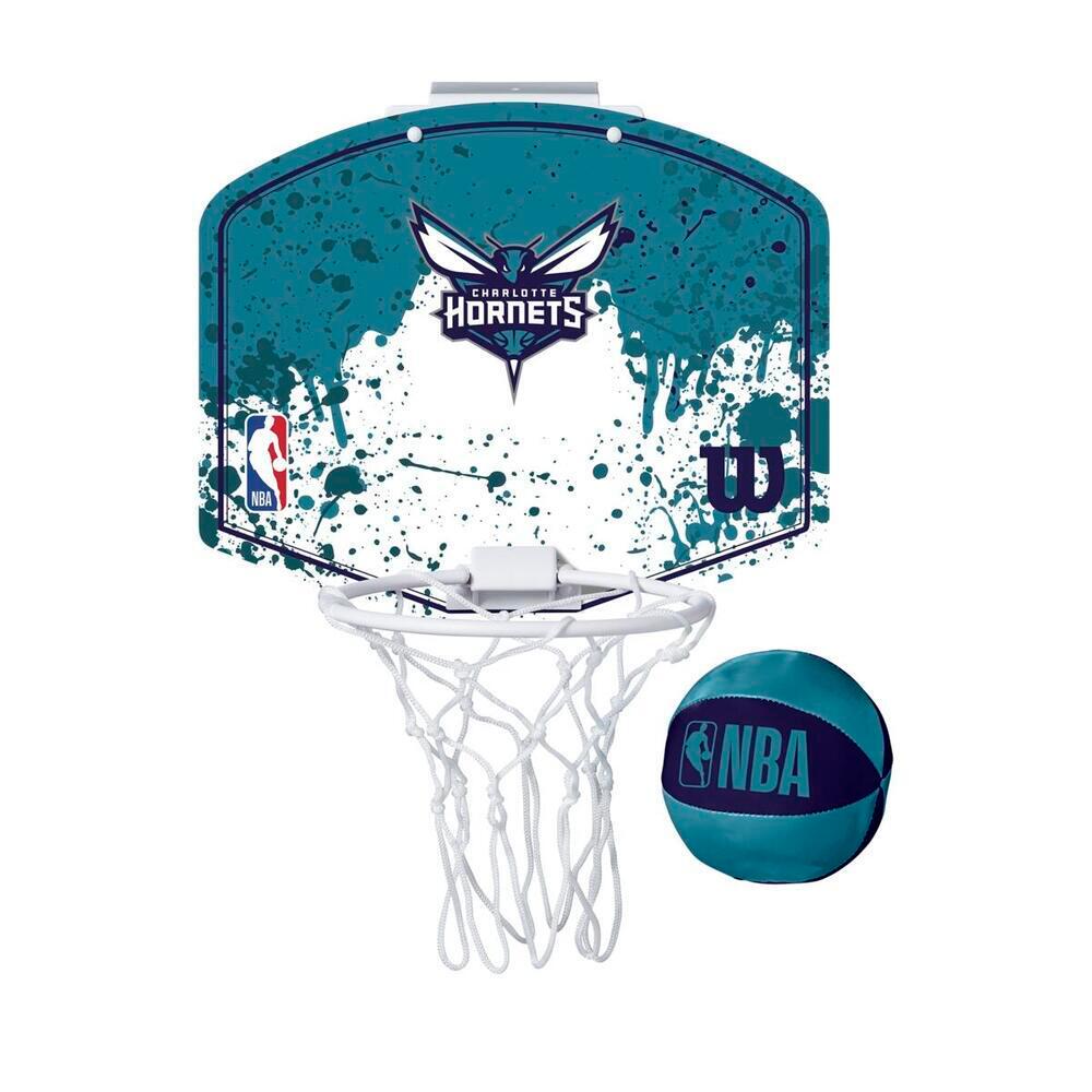 Wilson - Mini Panier De Basketball Wilson Nba Charlotte Hornets - Panier De Basket - Bleu|vert - Taille Unique - Decathlon