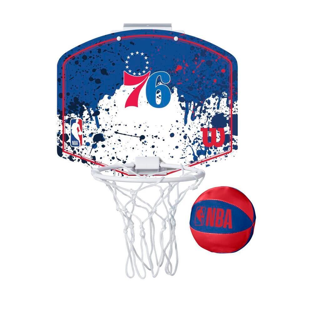 Mini cesta de basquetebol nba philadelphia 76ers