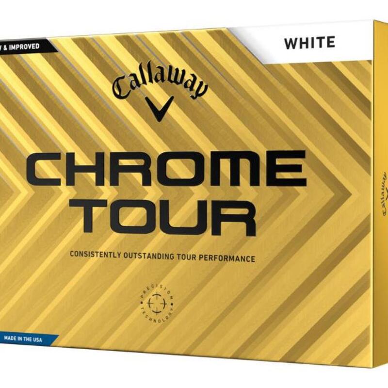 Boite de 12 Balles de Golf Callaway Chrome Tour