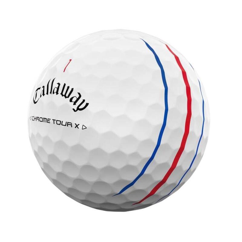 Boite de 12 Balles de Golf Callaway Chrome Tour X Triple Track