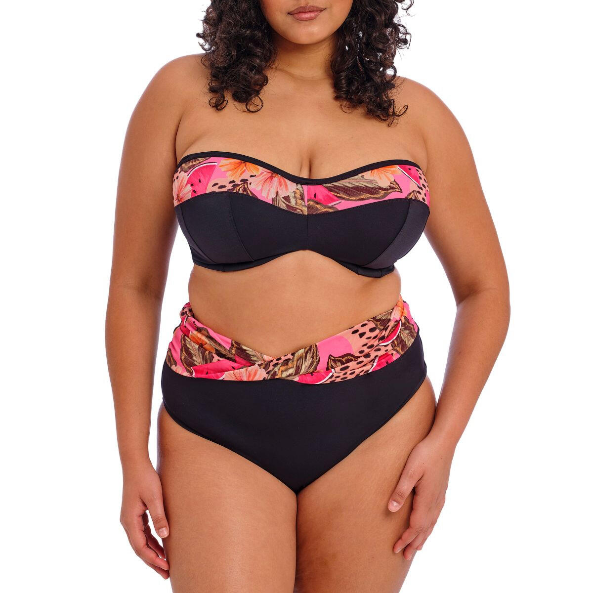 Cabana Nights high-waisted swimsuit bottoms