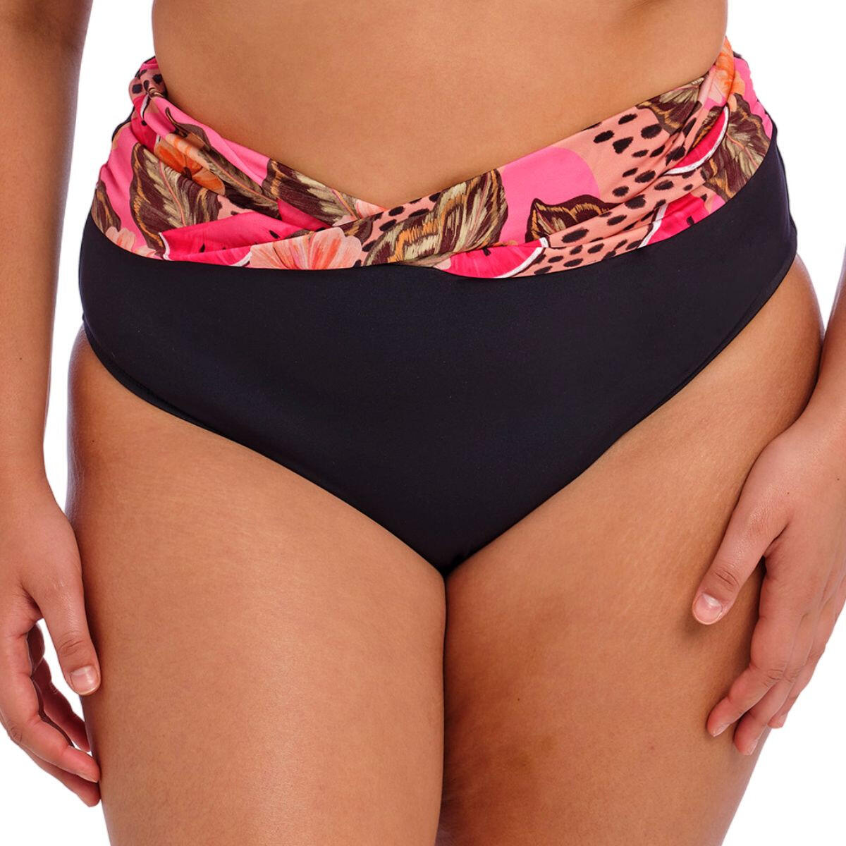 Cabana Nights high-waisted swimsuit bottoms