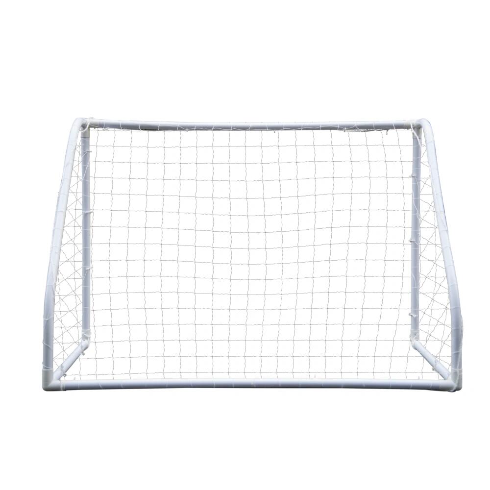 Devessport Set 2 Unidades Portería de Fútbol PVC Blanca 180x91x120 cm 7/7