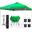 Carpa plegable 3x3m Verde para camping y playa.