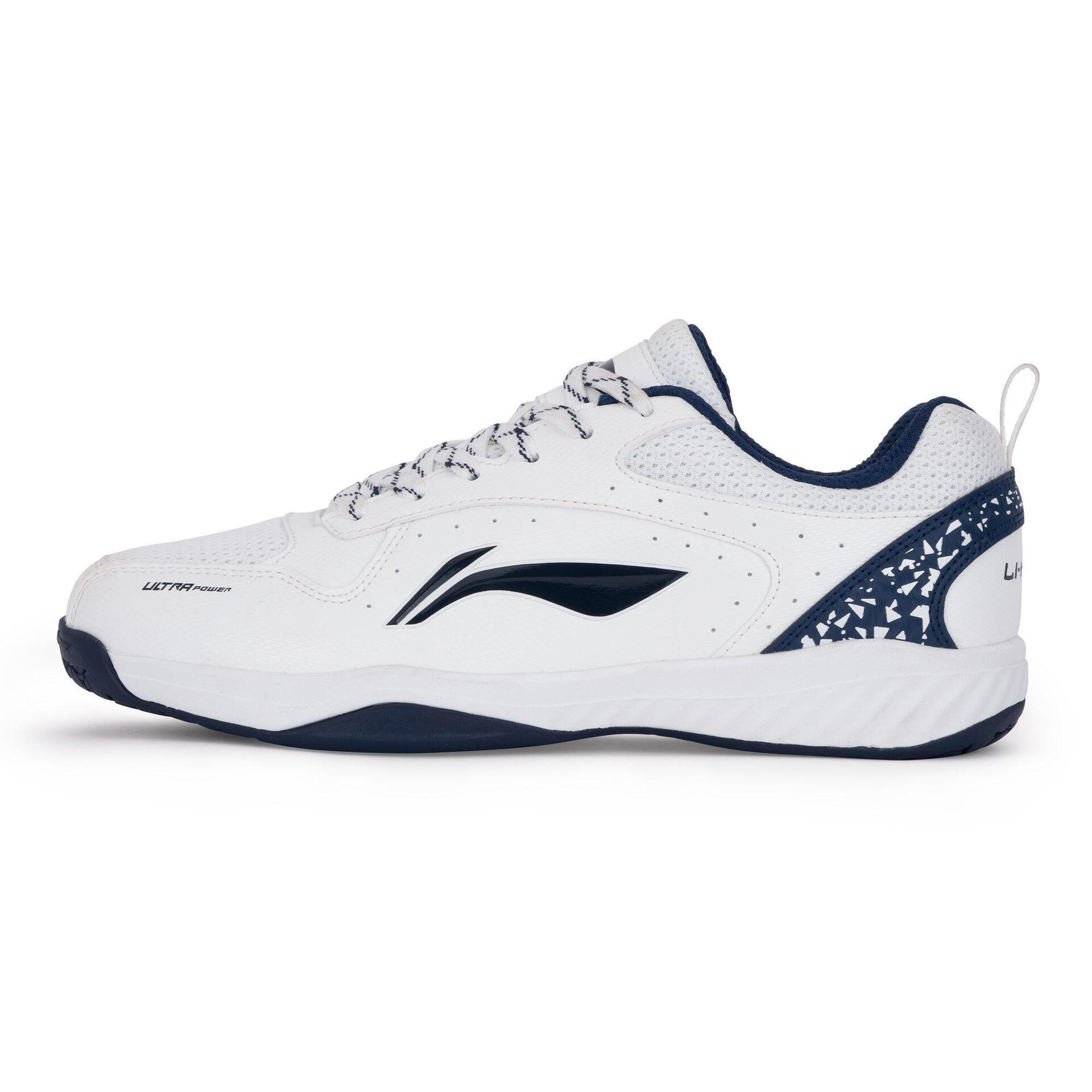 Ultra Power Non-Marking Unisex Badminton Shoes (White/Navy)