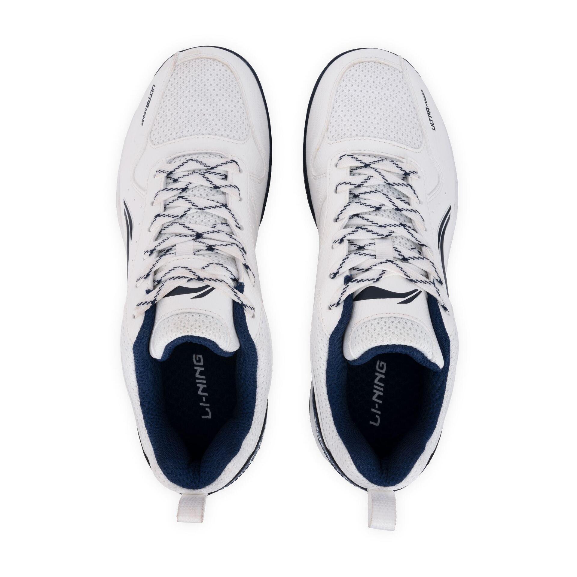 Ultra Power Non-Marking Unisex Badminton Shoes (White/Navy)