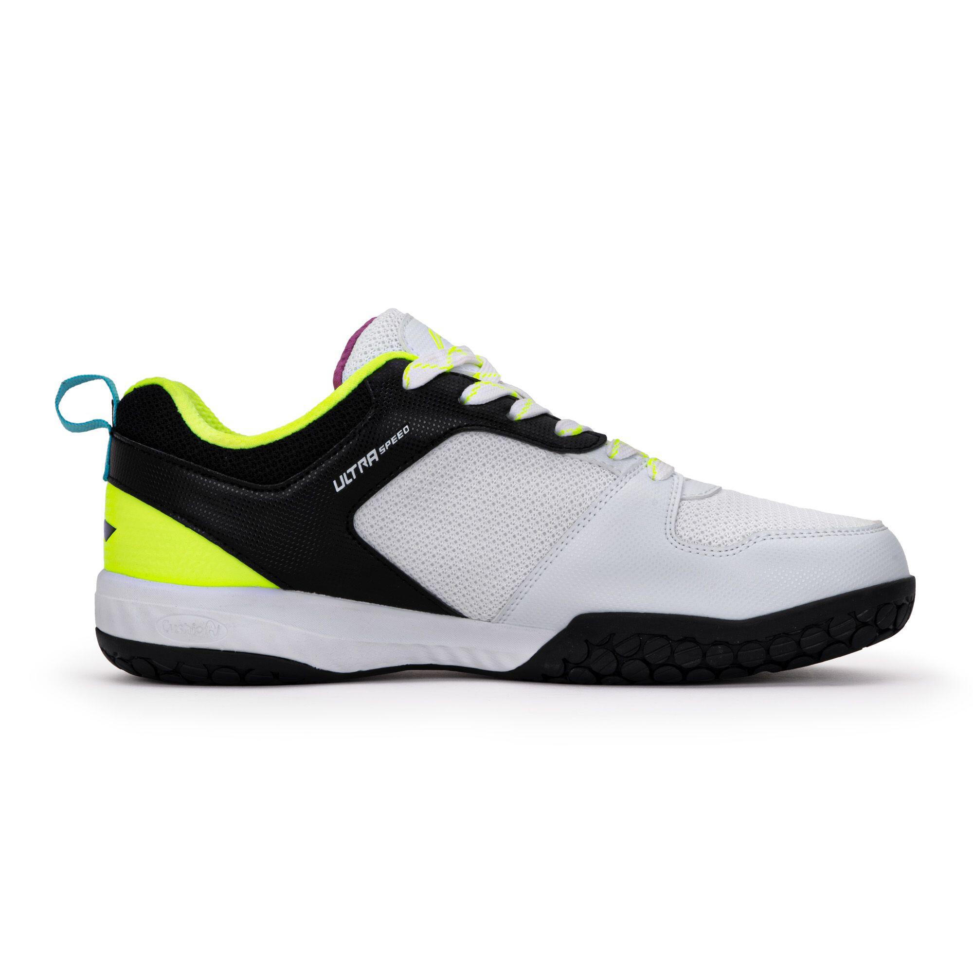 Ultra Speed Non-Marking Unisex Badminton Shoes (White/Black)