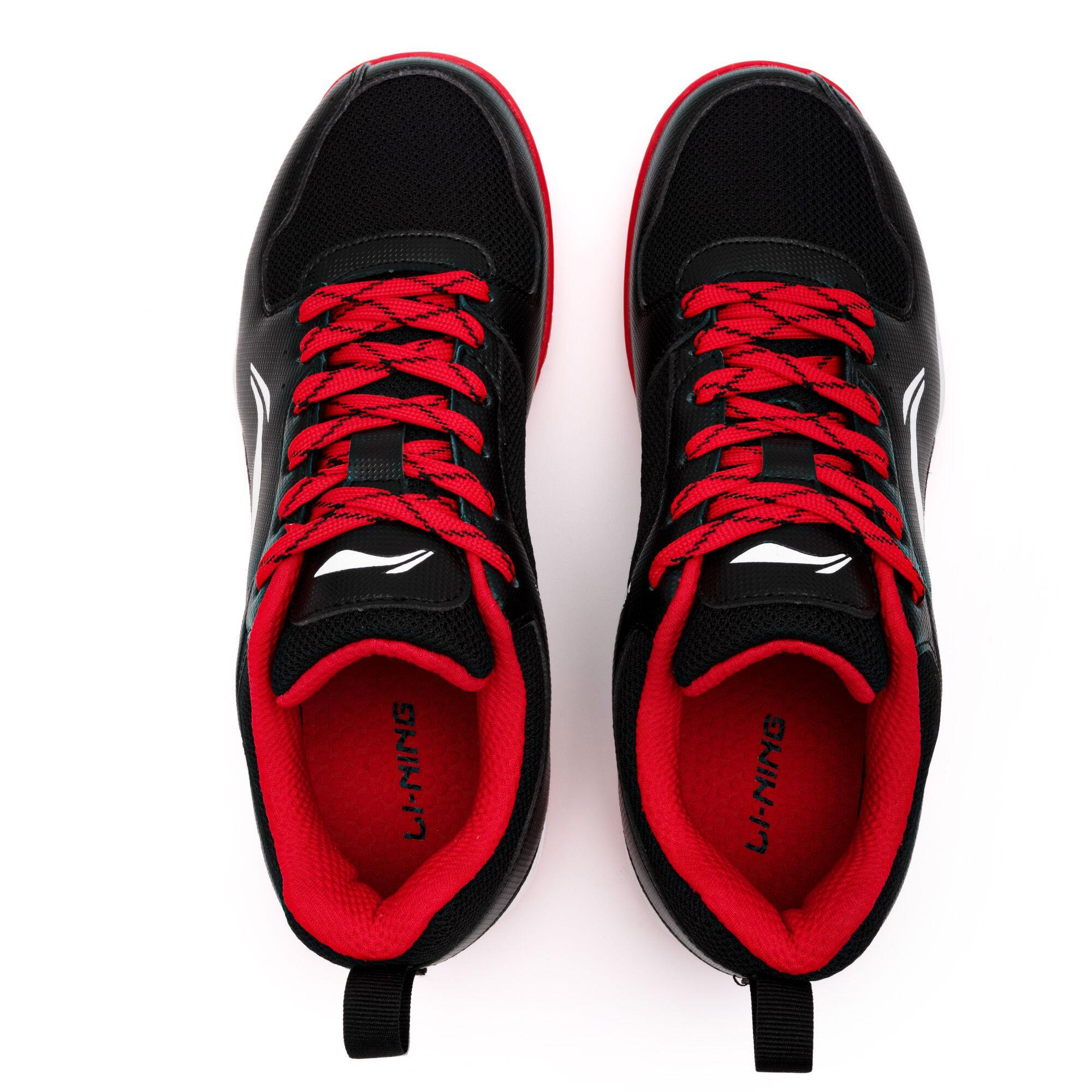 Ultra Speed Non-Marking Unisex Badminton Shoes (Black/Red)