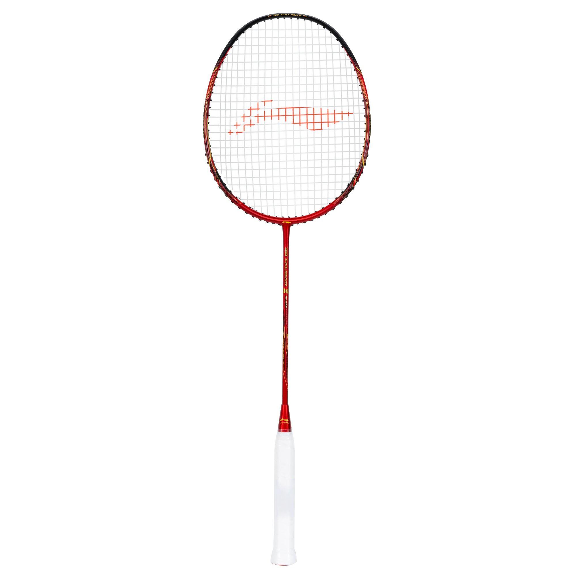 3D Calibar X Boost Unstrung Badminton Racket (Red/Black)