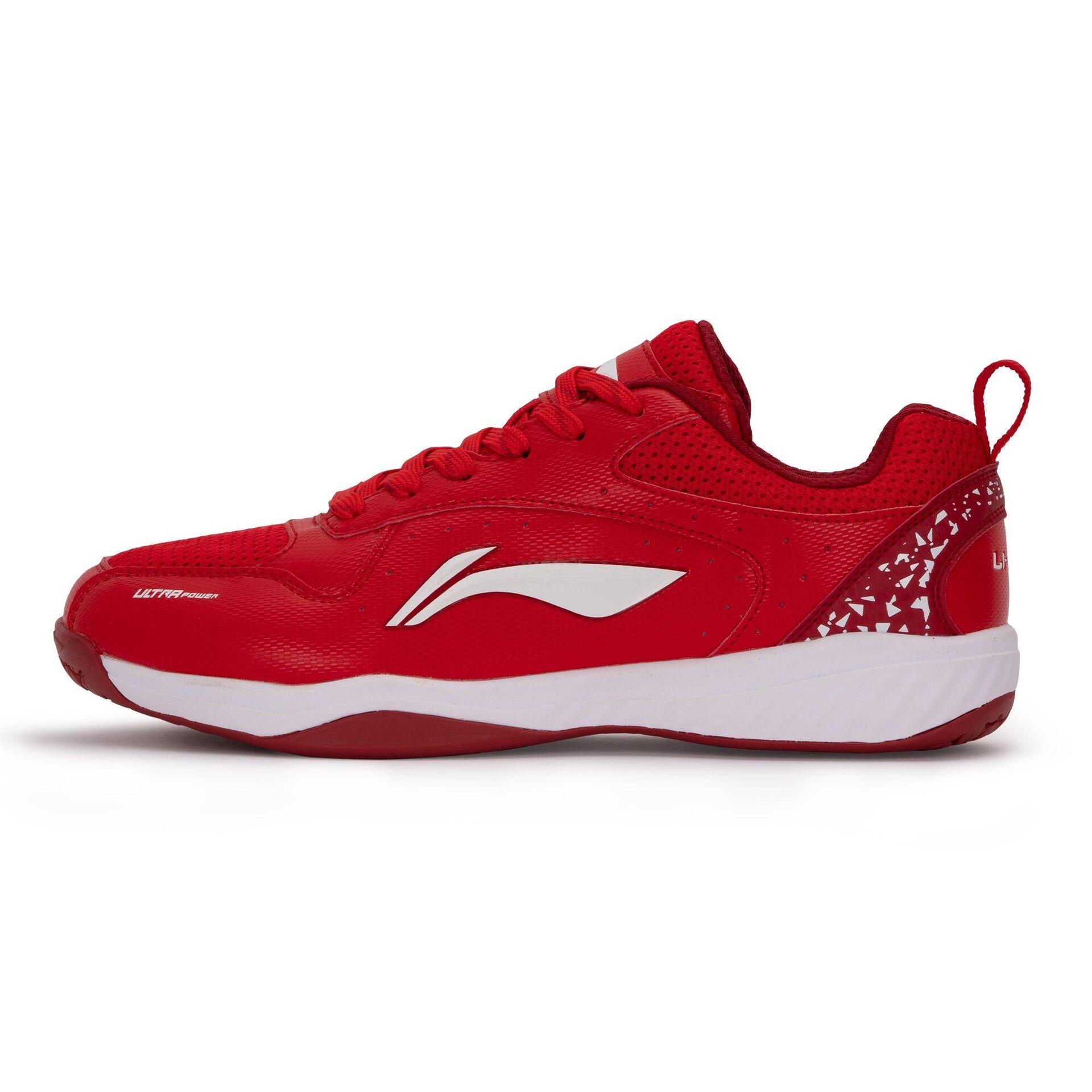Ultra Power Non-Marking Unisex Badminton Shoes (Red/White)
